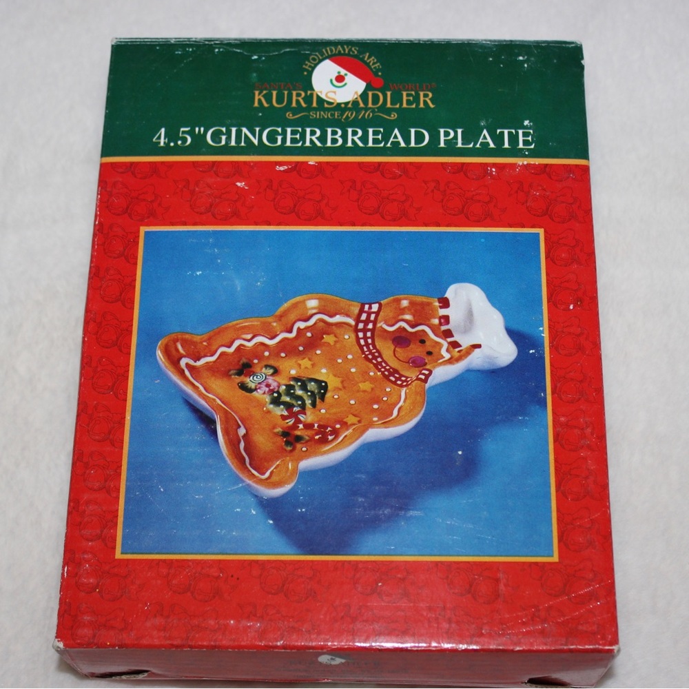 Vintage Santa’s World Kurts.Adler 4.5” Gingerbread Plate